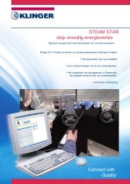 STEAM STAR stop onnodig energieverlies Connect with ... - Klinger