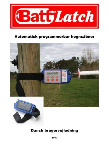 Batt-Latch dansk brugervejledning - Smartfold.dk