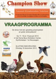 VRAAGPROGRAMMA - Champion Show