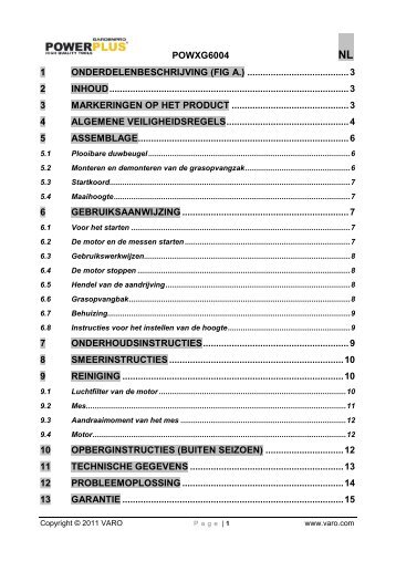 01 POWXG6004 NL A5 - Handleidingen