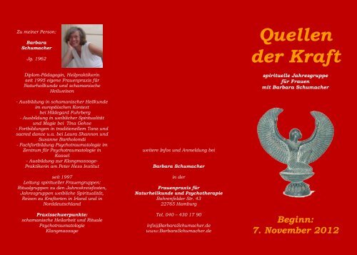 Quellen der Kraft - Barbara Schumacher