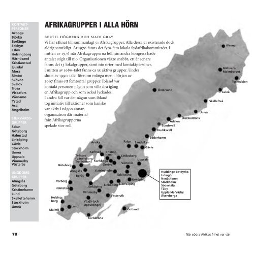 När södra Afrikas frihet var vår - The Nordic Documentation on the ...