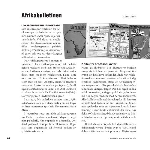 När södra Afrikas frihet var vår - The Nordic Documentation on the ...