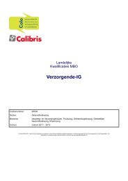 kwalificatiedossier Verzorgende IG 2011 - 2012 (pdf) - Regio College