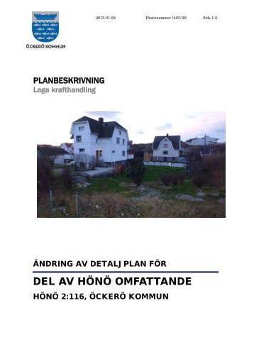 Planbeskrivning ÄDP Hönö 2_116.pdf - Öckerö kommun