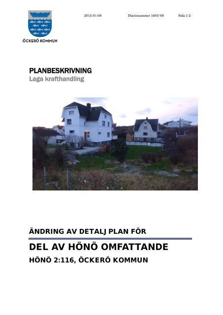 Planbeskrivning ÄDP Hönö 2_116.pdf - Öckerö kommun