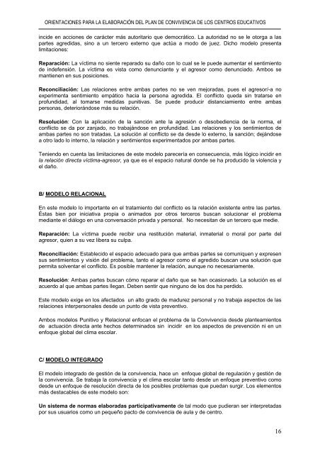 orientaciones para la elaboración del plan de convivencia - 2