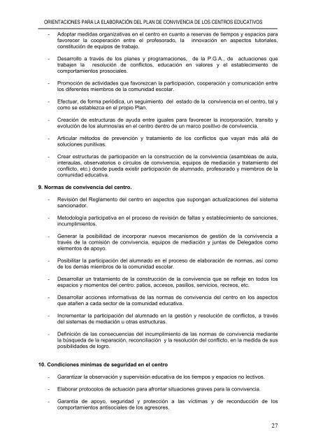 orientaciones para la elaboración del plan de convivencia - 2