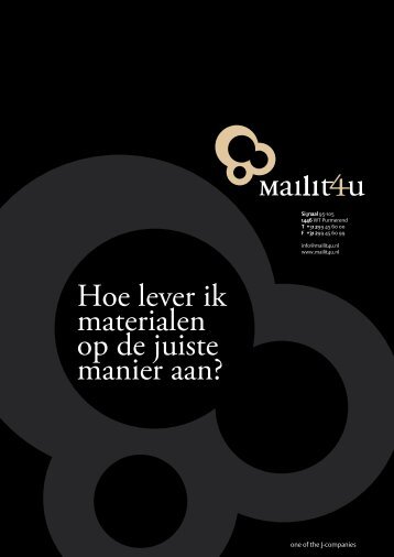 Hoe lever ik materialen op de juiste manier aan? - MailIt4u