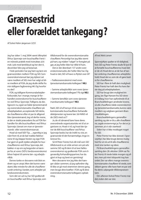 SporvejsNyt December 2004 - Brothers Keeper