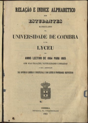 Obra Completa - Universidade de Coimbra