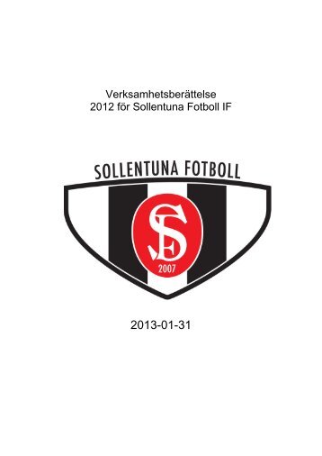 Verksamhetsplan 2010 för Sollentuna Fotboll IF - Sollentuna FK