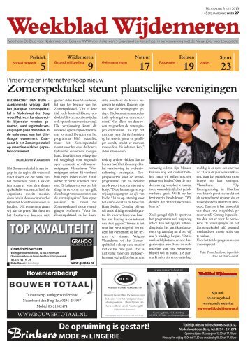 Weekblad Wijdemeren nummer 4 van 03-07-2013