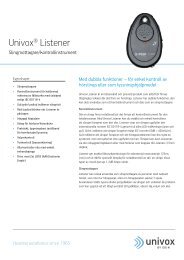 Univox® Listener - Bo Edin AB