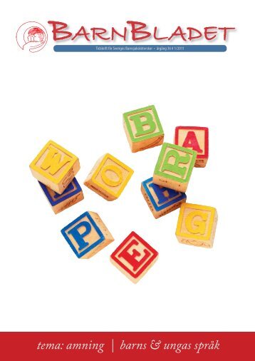 Nr 01 – Amning | Barns & ungas språk - Välkommen till Barnbladet