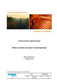 Draden en kabels Technische Specificatie - Infrabel