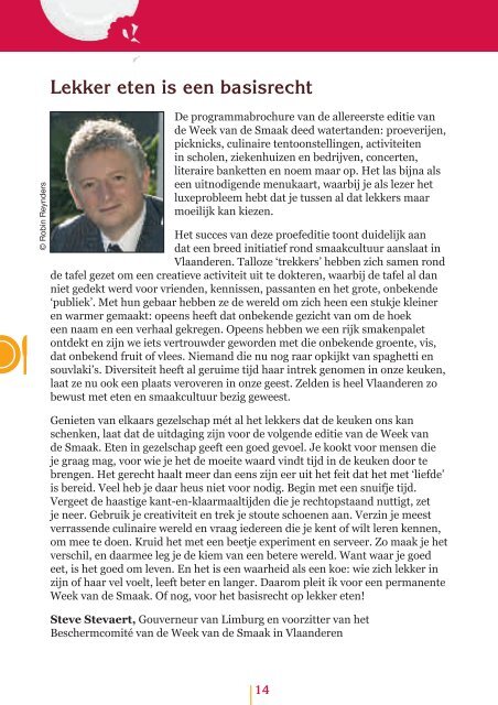 brochure Week van de Smaak 2007 - FOV