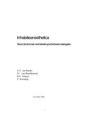 Inhalatieanesthetica - Beter met arbo