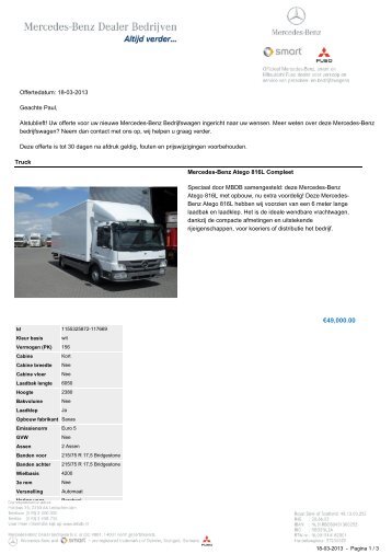 €49,000.00 - Mercedes-Benz Trucks