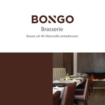 Brasserie Keuze uit 40 sfeervolle eetadressen - Bongo