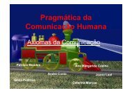Axiomas (Pragmática da Comunicação Humana) - Faculdade de ...