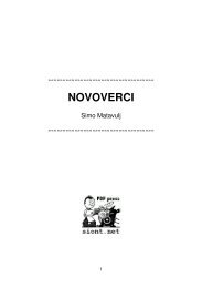 NOVOVERCI / Simo Matavulj - Sahwa