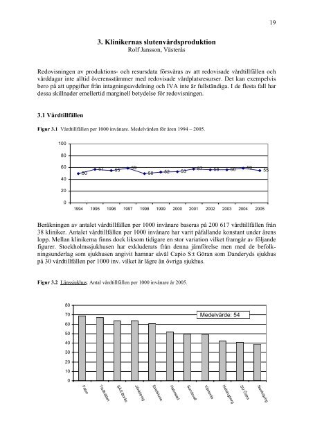 Verksamhetsuppföljning 2005 för Internmedicinska kliniker - Svensk ...