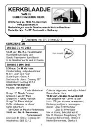 31 mei 2013 - Gereformeerde Kerk Den Ham