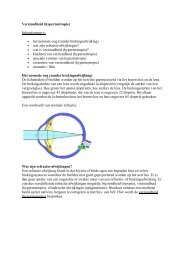 Verziendheid (hypermetropie) Inhoudsopgave: • het ... - Optiek.nl