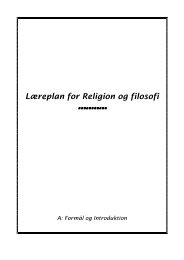 Læreplan for Religion og filosofi - Inerisaavik