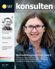 Konsulten nr 6 2012 - Sveriges Redovisningskonsulters Förbund SRF