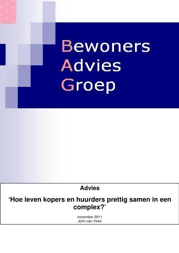 Advies van BAG over gemengde complexen (pdf) - Nijestee