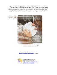 Dematerialisatie van de documenten - Jette