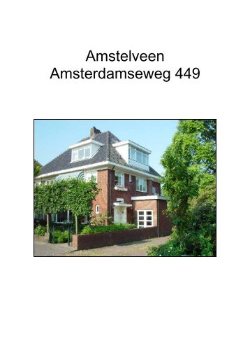 Amstelveen Amsterdamseweg 449 - Brockhoff Makelaars