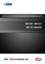 Monterings- og bruksanvisning for B0138-B0151-B0152-B0458 - SGP