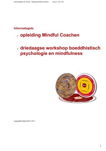 • opleiding Mindful Coachen • driedaagse workshop ... - cencm