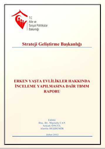 Erken Yaşta Evlilikler Hakkında İnceleme Yapılmasına Dair TBMM ...