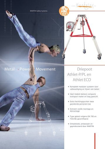 Driepoot Athlet-P / PL en Athlet ECO Metal . Power . Movement