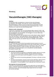Vacuümtherapie bij wonden - Streekziekenhuis Koningin Beatrix