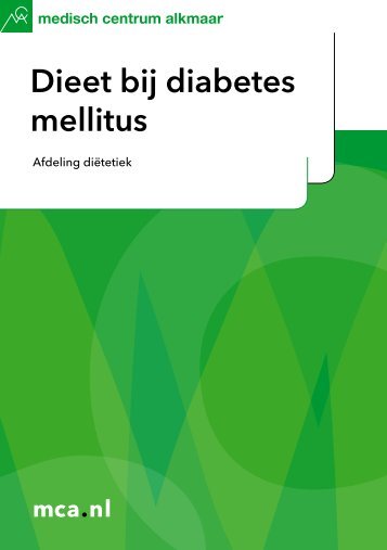 Dieet bij diabetes mellitus - Mca