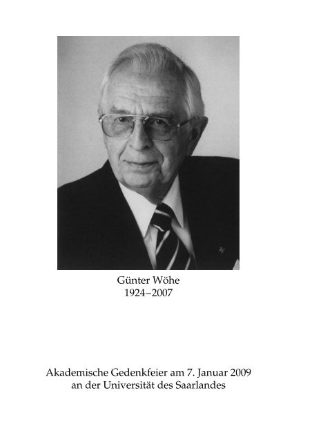 Günter Wöhe 1924–2007 Akademische ... - Das Wöhe Portal