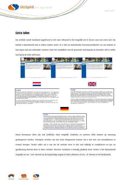 Modules en uitbreidingen SiteSpirit Pro Modules en uitbreidingen ...