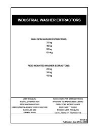 INDUSTRIAL WASHER EXTRACTORS