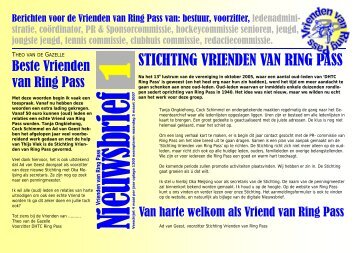 STICHTING VRIENDEN VAN RING PASS - Ring Pass Delft