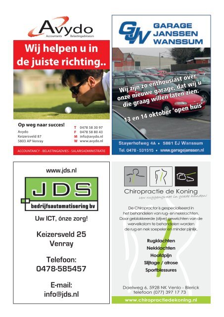 r later? - Golfvereniging Golfhorst