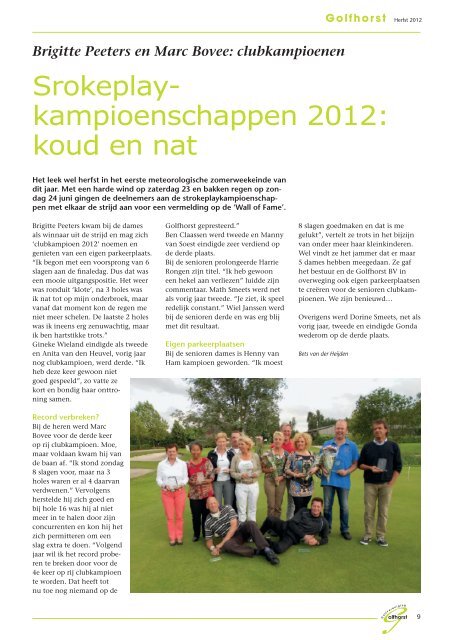 r later? - Golfvereniging Golfhorst