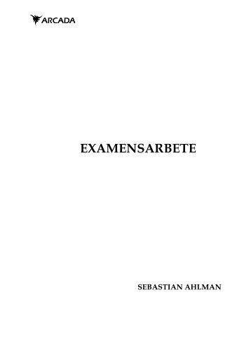 EXAMENSARBETE - Not Found...anymore!