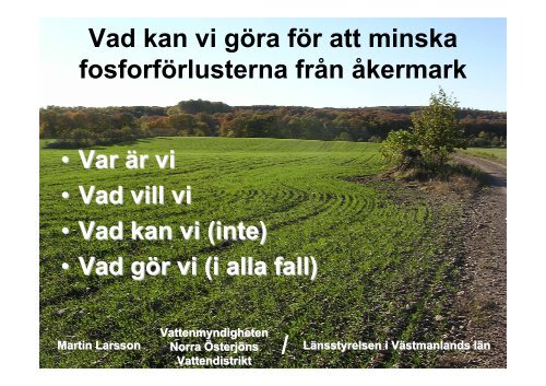 Martin Larsson - Vattenmyndigheterna