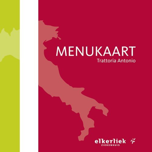 MENUKAART - Elkerliek