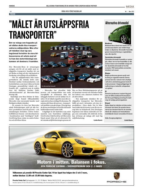 Våra Nya Företagsbilar - European Media Partner Sverige AB